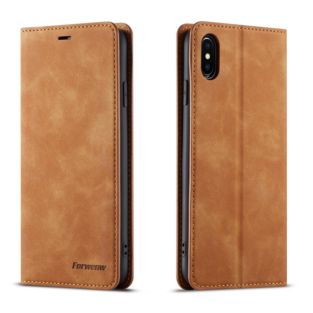 Thin Suede Leather Wallet iPhone Case – Flip Cover with Strong Magnet, Card Holder, and Premium Protection for iPhone Models