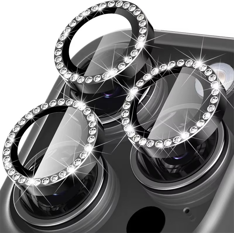 Premium Metal Camera Lens Protector – Tempered Glass Lens Cover Ring with Scratch Resistance, Shock Protection, Anti-Dust Coating and Precision Camera Protection