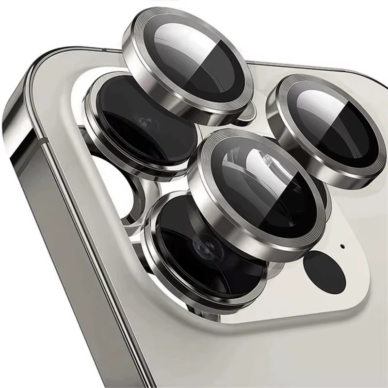 Premium Metal Camera Lens Protector – Tempered Glass Lens Cover Ring with Scratch Resistance, Shock Protection, Anti-Dust Coating and Precision Camera Protection