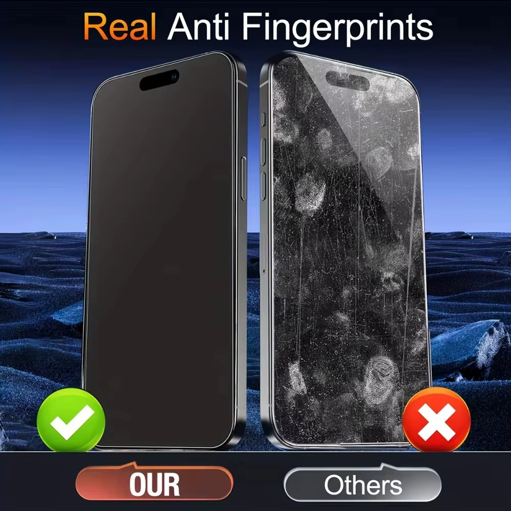 Premium Matte Ceramic Screen Protector for iPhone – Anti-Glare Soft Ceramic Film with Anti-Fingerprint Finish and Scratch Resistant Protection