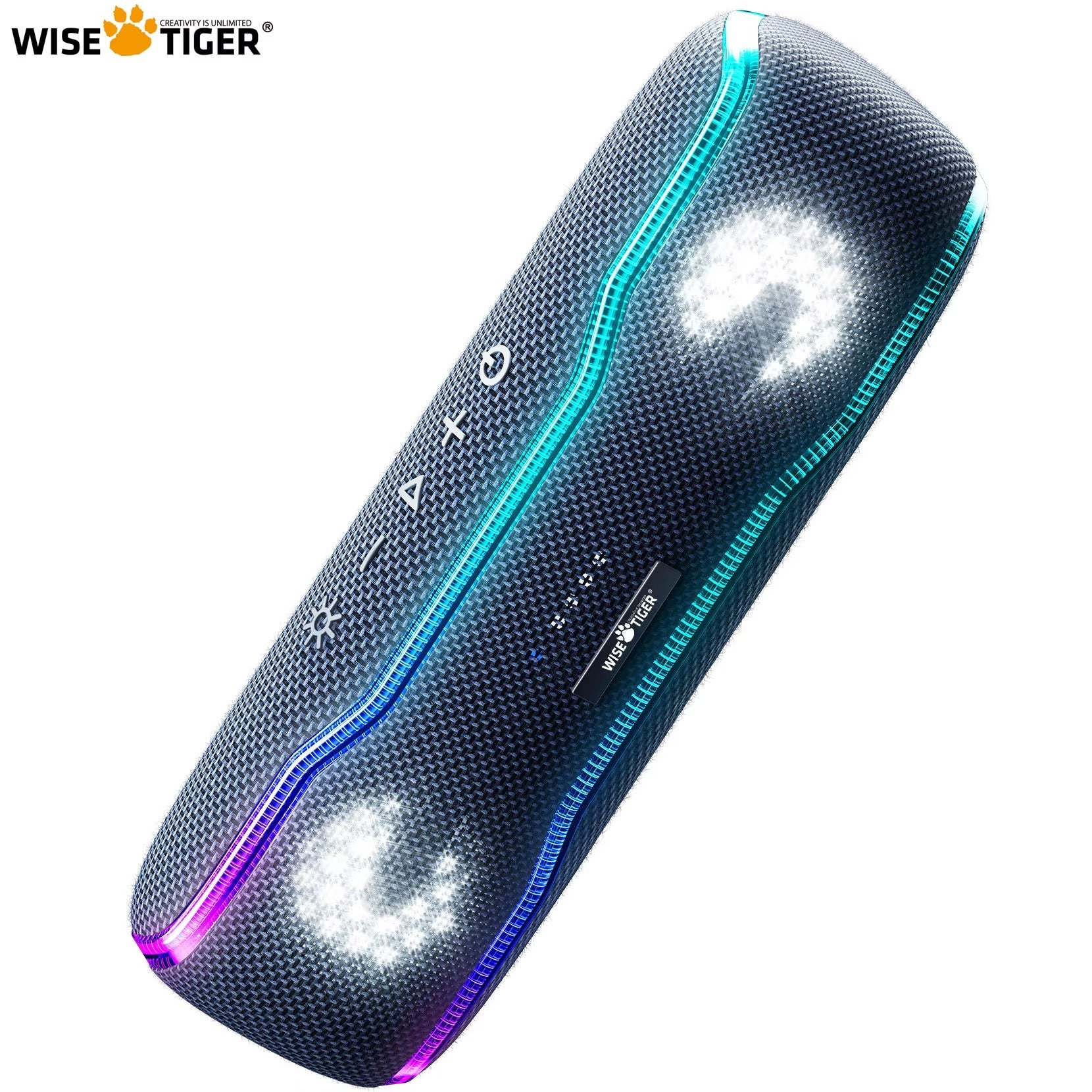 Premium Portable Bluetooth Speaker – IPX7 Waterproof Outdoor Sound Box with 25W Stereo Output, Colorful LED Lights