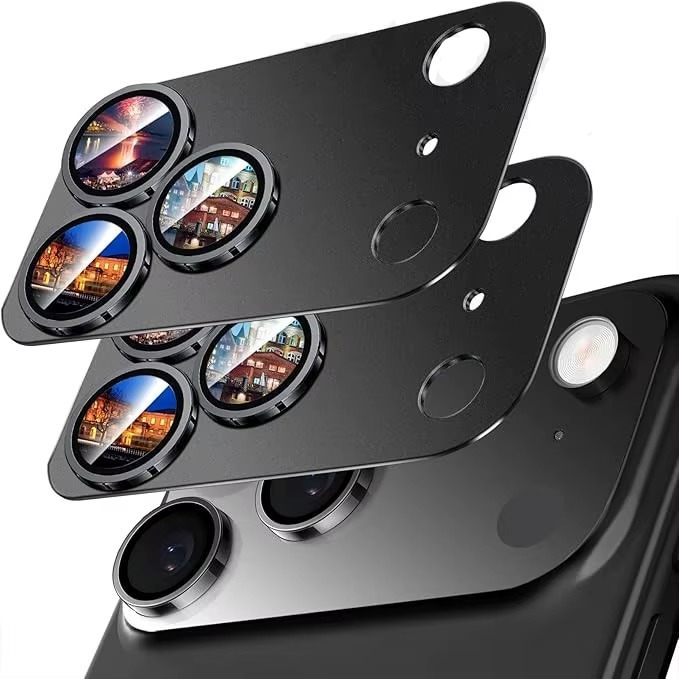 Premium Military Grade Camera Lens Protector – Shatterproof Alloy and Tempered Glass Lens Ring Cover with Scratch Resistance, Shock Protection and Precision Fit