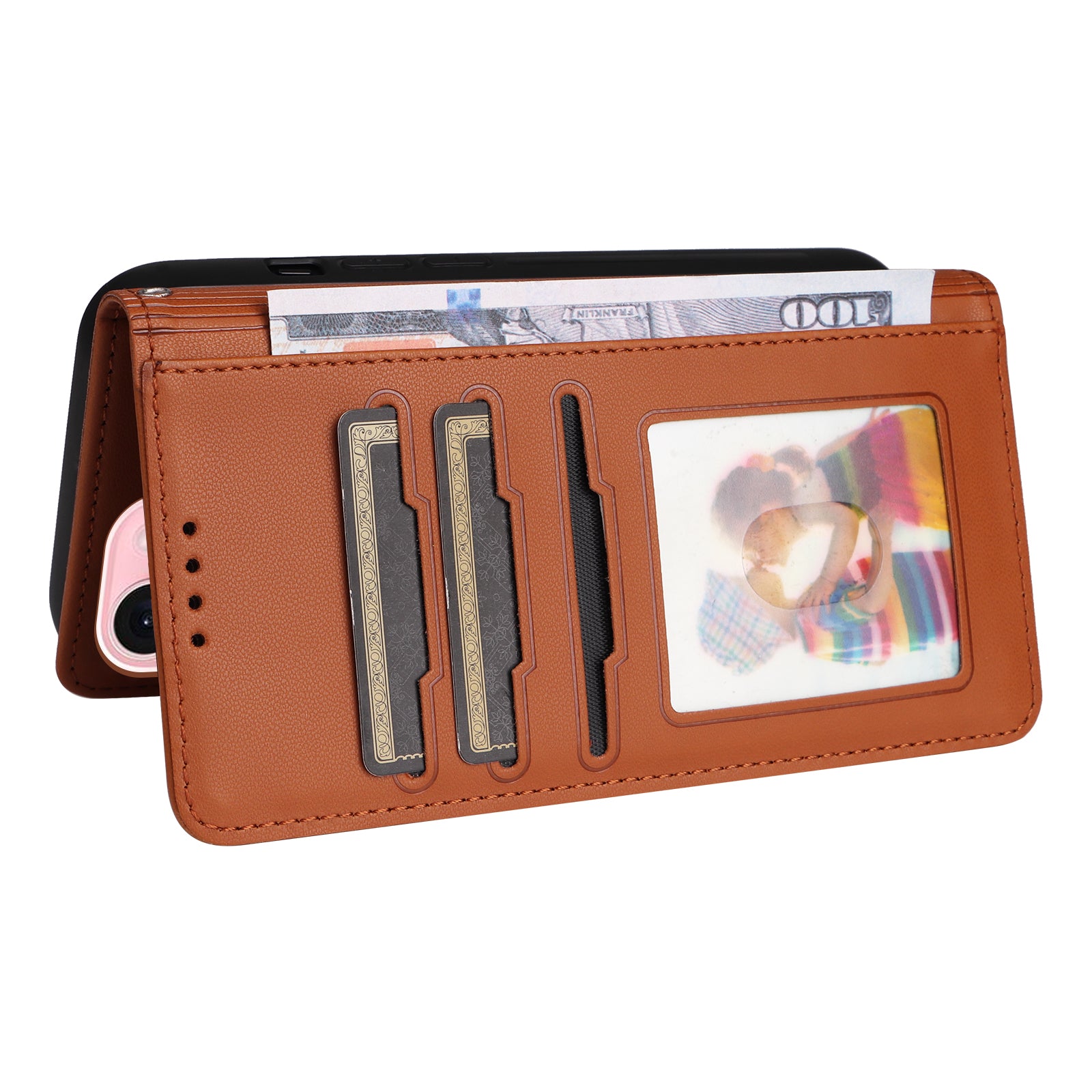 Luxury 2-in-1 Detachable Wallet iPhone Case – Magnetic Leather Folio, Card Holder, Kickstand, Secure Clasp, Stylish & Durable Protection