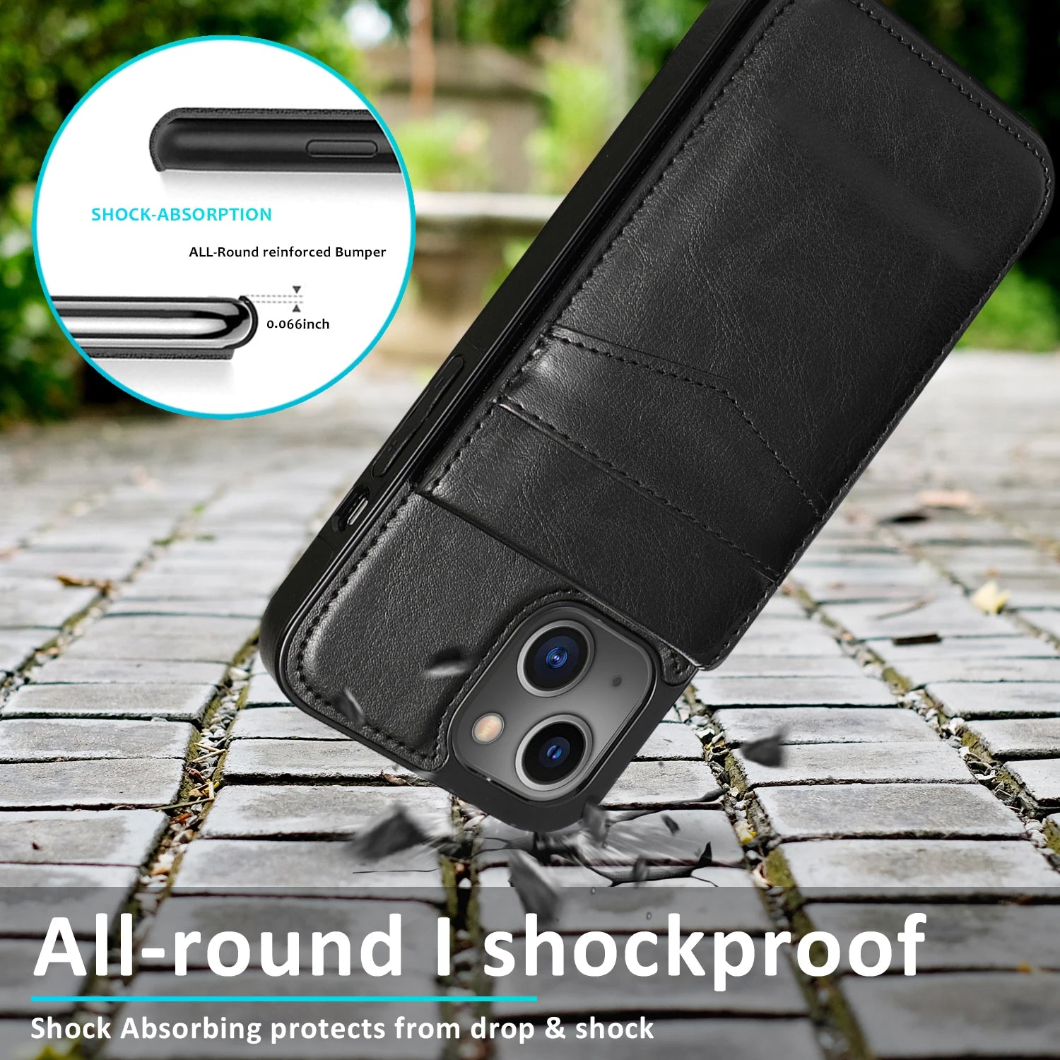 Luxury Flip Leather Wallet iPhone Case – Credit Card Holder, Kickstand, Premium & Durable Protection | Case for iPhone