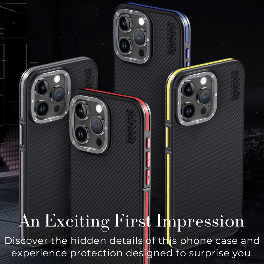 Premium 100% Aramid Fiber Kevlar iPhone Case – 600D Lightweight  Compatible Ultra-Thin Protective Cover for iPhone Models