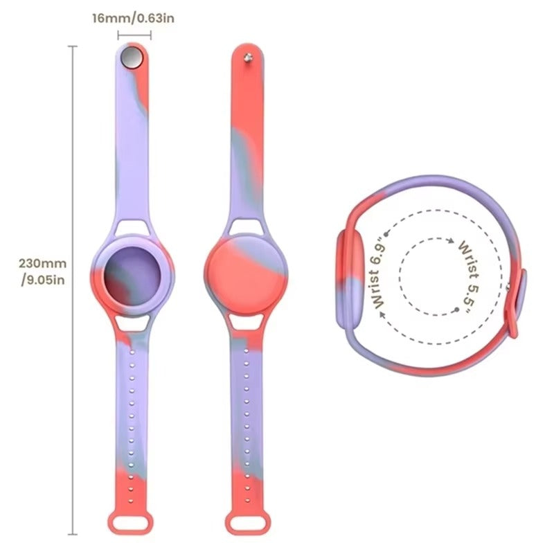 Premium Kids AirTag Wristband – Soft Silicone Anti-Lost Tracker Strap, Comfortable Durable Protective Bracelet for Children, Baby-Safe Material