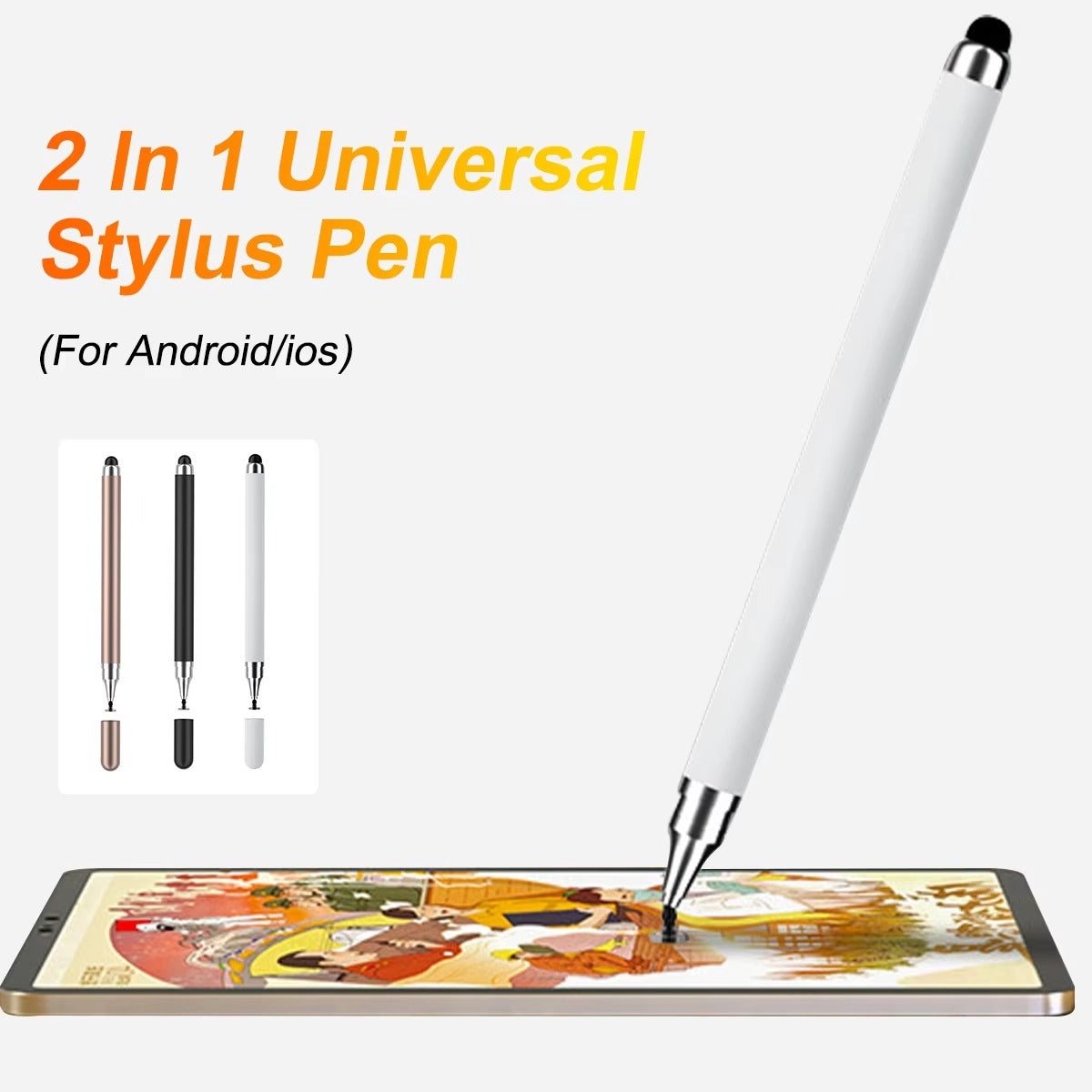 Premium 2-in-1Pen for iPhone & iPad – Capacitive Touch Pencil with  Drawing, Writing, and Screen Navigation on Apple Devices