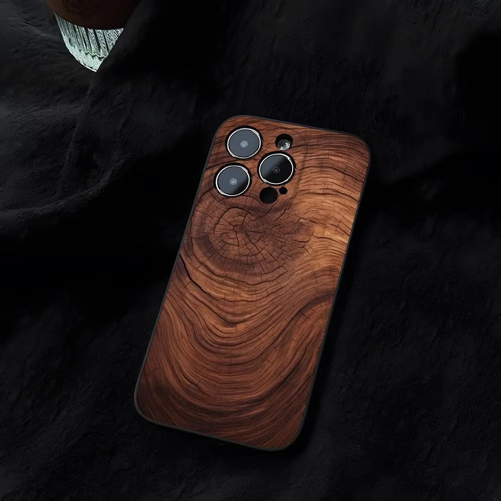 Luxury Apple iPhone Case, MagSafe Compatible, Natural Wood Finish, Ultra Thin, Shockproof, Camera Lens and Screen Protection, Magnetic Full Body Cover