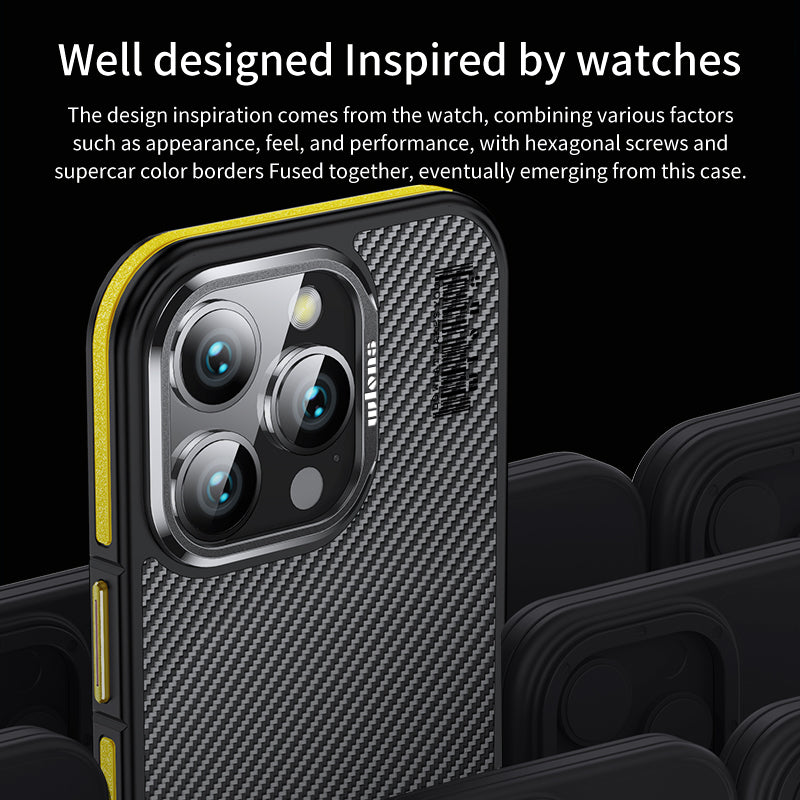 Premium 100% Aramid Fiber Kevlar iPhone Case – 600D Lightweight  Compatible Ultra-Thin Protective Cover for iPhone Models